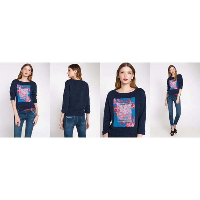 Джемпер женский 10200100013, размер 42 (XS), рост 170 см, цвет тёмно-синий