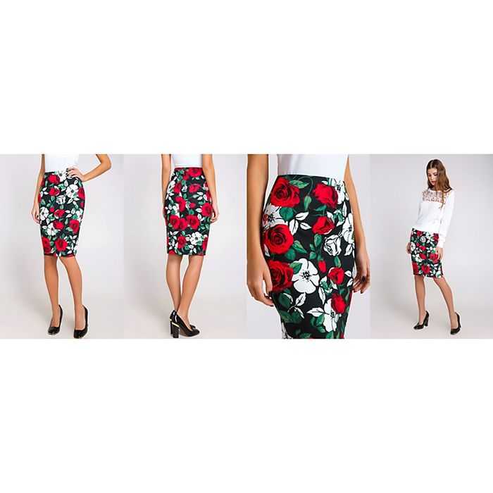 Юбка женская 10200180016, размер 48 (L), рост 170 см, цвет черный