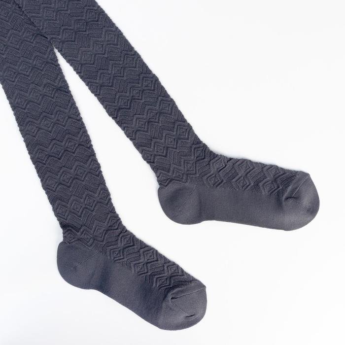 Колготки детские ажурные 2ФС73, цвет серый, рост 122-128 см