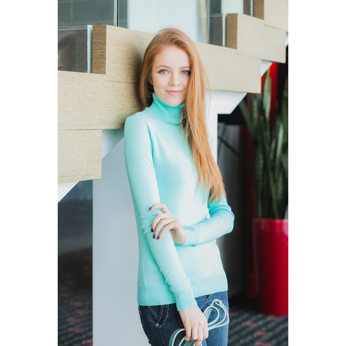 Свитер женский 40200320005, размер 40 (XXS), рост 170 см. цвет св.зелёный