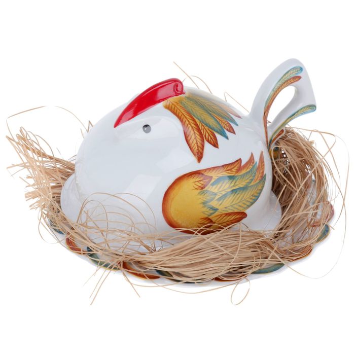 Масленка "Курочка Ряба. Шелковые перышки"