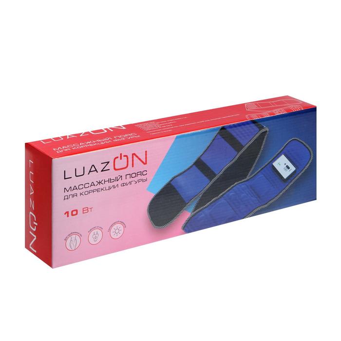 Пояс для похудения LuazON LEM-09, 128 см, пульт в комплекте, 220 В, синий