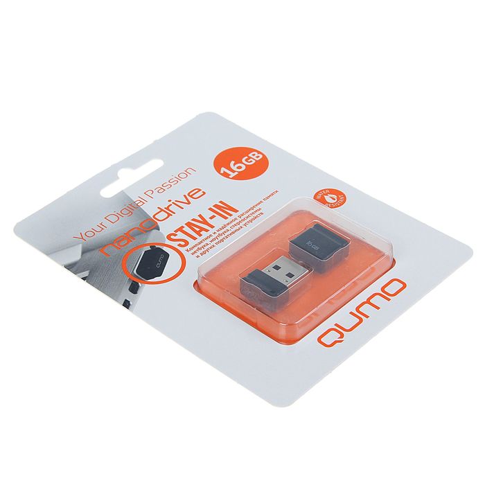 Флешка USB Qumo 16Gb Nanodrive, чёрная