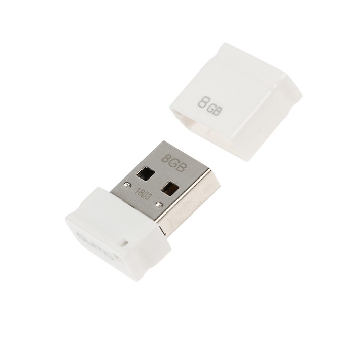 Флешка USB Qumo 8Gb Nanodrive, белая