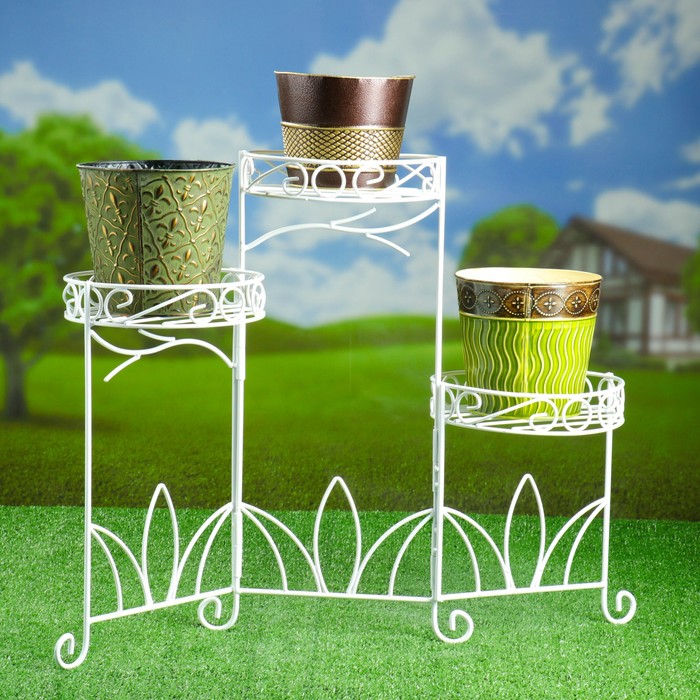 Подставка для 3-х кашпо "Лилия"