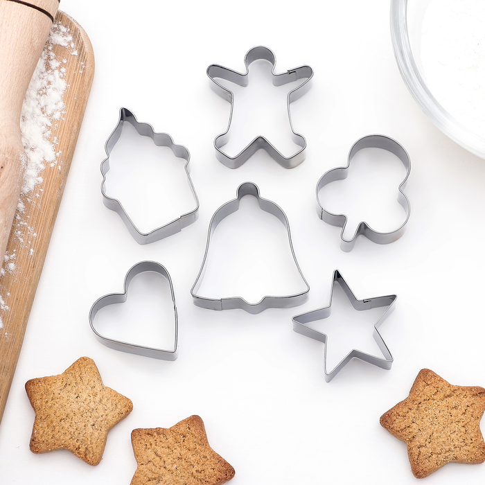 Набор форм для вырезания печенья 6 шт "Сказка", 4х4х2 см