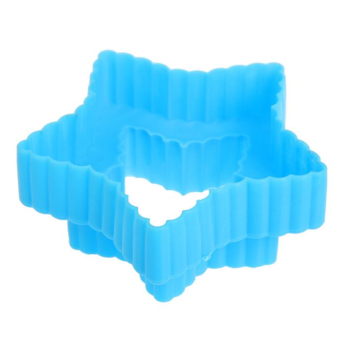 Набор форм для вырезания печенья 10х9х4,5 см "Звезда", 3 шт, цвета МИКС