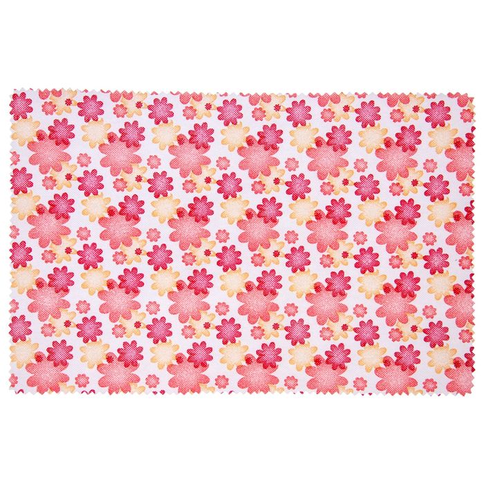 Салфетка кухонная "Лютики" 41х28 см, цвет розовый