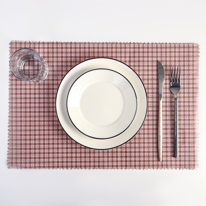 Салфетка кухонная "Классика" 41х28 см, цвет розовый