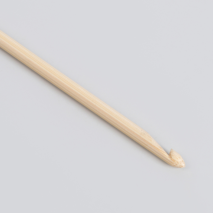 Крючок для вязания бамбуковый, d=3,75мм, 15см