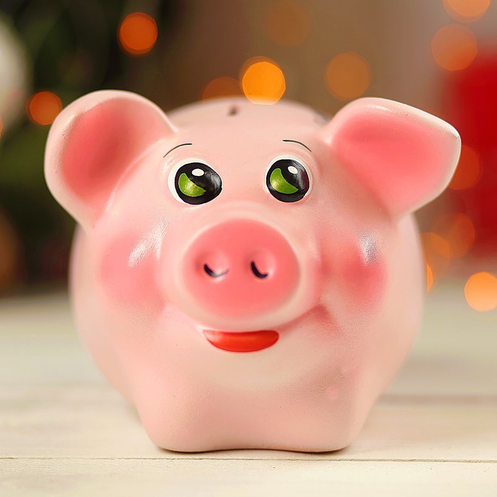 Копилка "Поросёнок" средняя МИКС