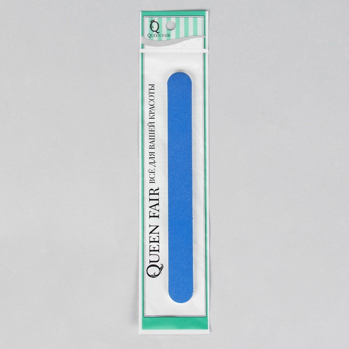 Пилка-наждак, абразивность 200/200, 18см, классика, цвет МИКС