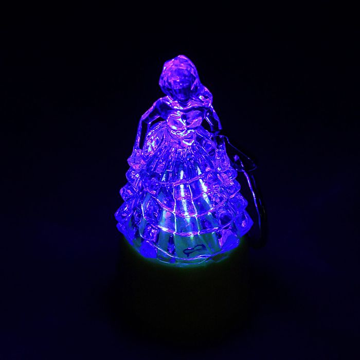 Брелок световой "Девушка" мигает МИКС