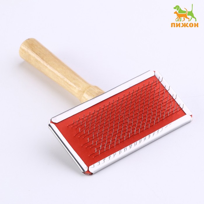 Пуходерка без капель, деревянная ручка, 9 х 12 см