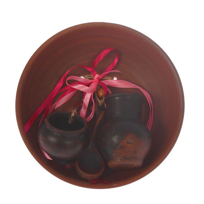 Оберег "Тарелка" 3 предмета, ленты