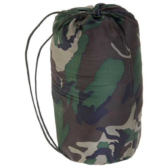 Спальный мешок «СП2», размер 200+35х75 см, полиэстр, бязь, эпонж, +5/+20 °С, цвет камуфляж