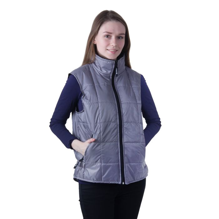 Жилет для активного отдыха «Амазонка», размер 48, цвет серый