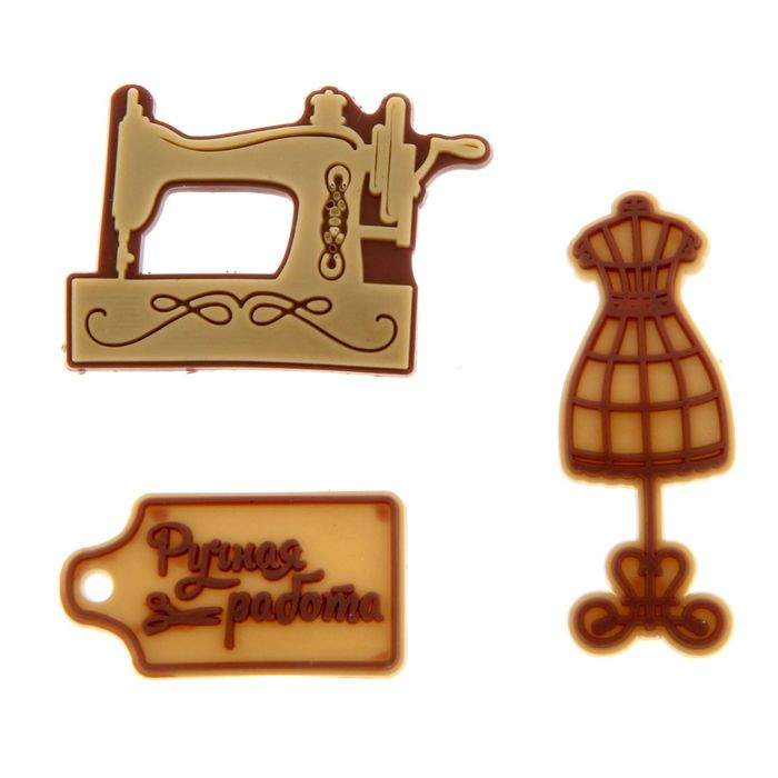 Набор декоративных элементов "Хэнд мейд", 8 х 12 см