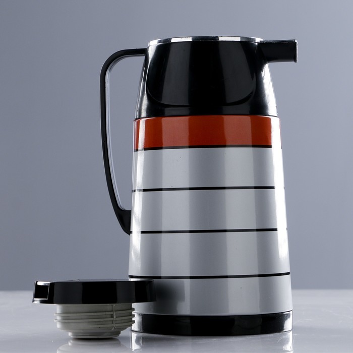 Термос 1000 мл «Полосы», кофейник, держит тепло 10ч, микс, 15х24 см
