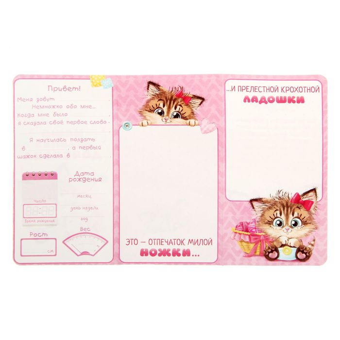 Набор коробочек + паспорт малышки "Мамины сокровища"