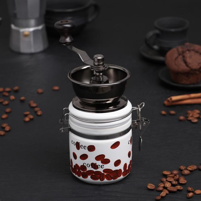 Кофемолка с ручкой "Кофейное настроение"