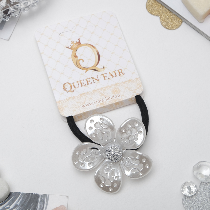 Резинка для волос "Ассоль", резная ромашка