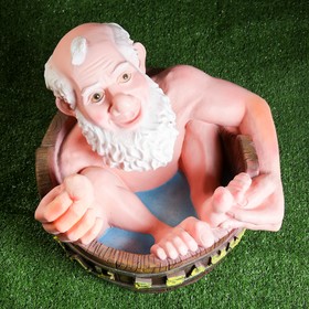 

Садовая фигура "Банщик" 50х49х42см