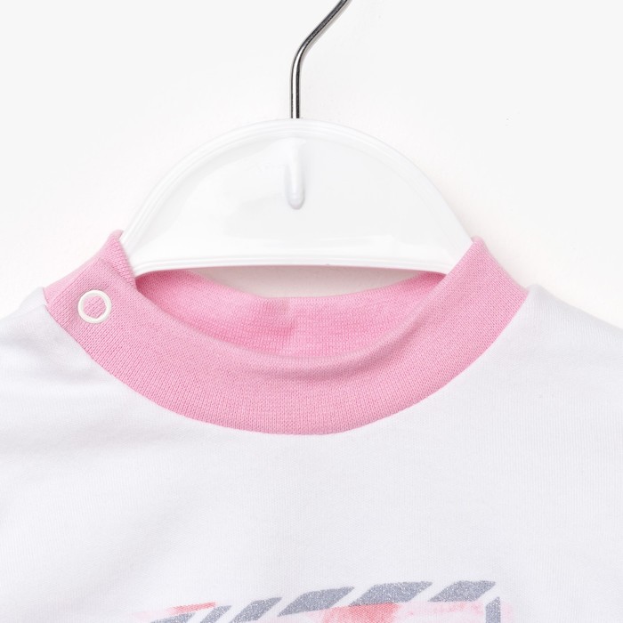 Пижама для девочки "Роза", рост 104 см (56), цвет розовый 16163