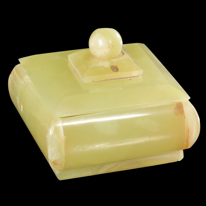 Шкатулка, 8х4 см, оникс