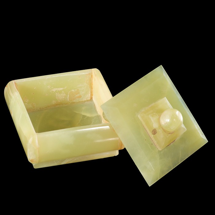 Шкатулка, 8х4 см, оникс