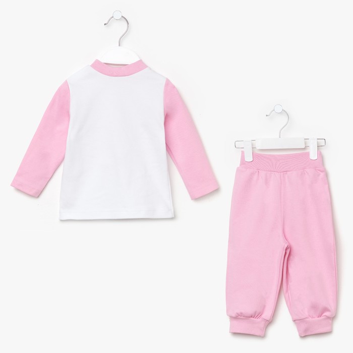 Пижама для девочки "Роза", рост 86 см (52), цвет розовый 16163