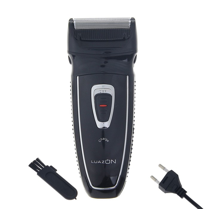 Электробритва Luazon LBR-03, 3 Вт, АКБ 600 мАч, 2 стальных лезвия, серая