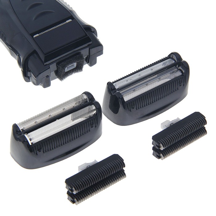 Электробритва Luazon LBR-03, 3 Вт, АКБ 600 мАч, 2 стальных лезвия, серая