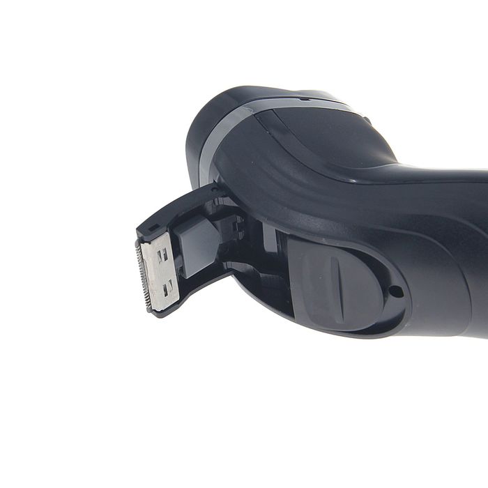 Электробритва Luazon LBR-05, 3 Вт, АКБ 600 мАч, 3 плавающие головки, чёрная