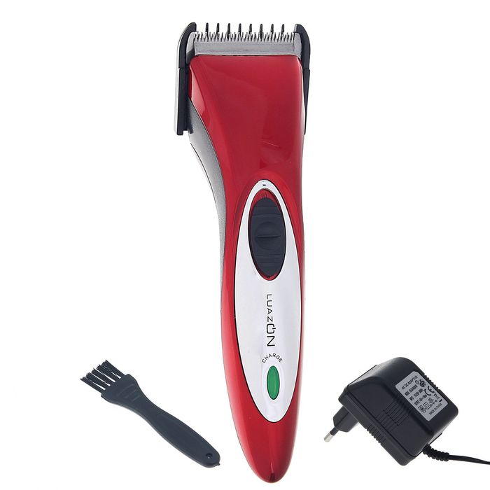 Машинка для стрижки LuazON LST-03, АКБ 600мАч, насадки 3/6, 6/9, 9/12 мм, LED-индик.