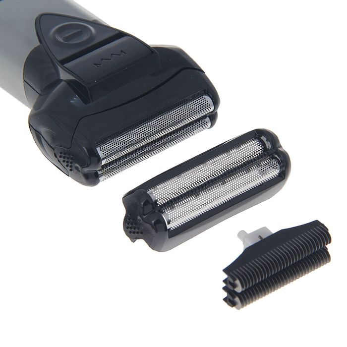 Электробритва Luazon LBR-04, 3 Вт, АКБ 600 мАч, 2 стальных лезвия, серебристая