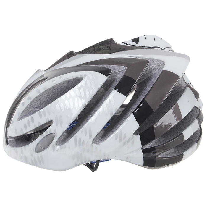 Шлем велосипедиста взрослый ОТ-T23, черно-белый, диаметр 54 см