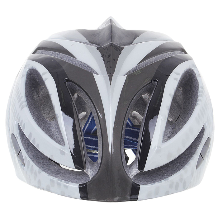 Шлем велосипедиста взрослый ОТ-T23, черно-белый, диаметр 54 см