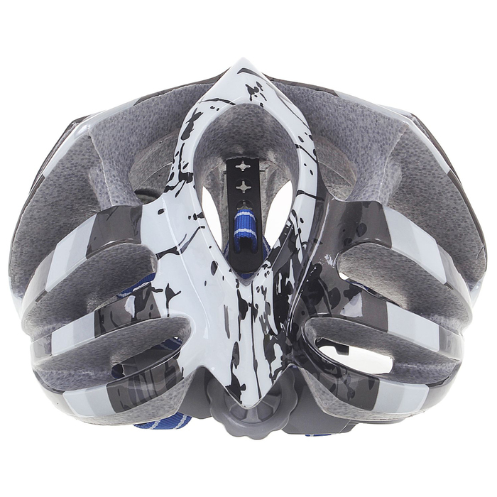 Шлем велосипедиста взрослый ОТ-T23, черно-белый, диаметр 54 см