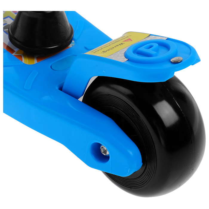 Самокат-каталка, детский 3 в 1, цвет голубой