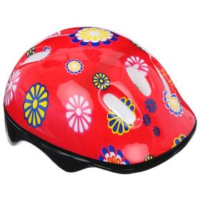 Шлем защитный OT-SH6 детский, размер S, 52-54 см, цвет красный Ош