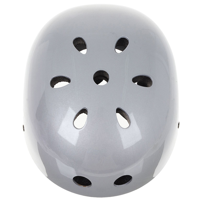 Шлем велосипедиста взрослый ОТ-GK1, глянцевый, серебро d=56 см