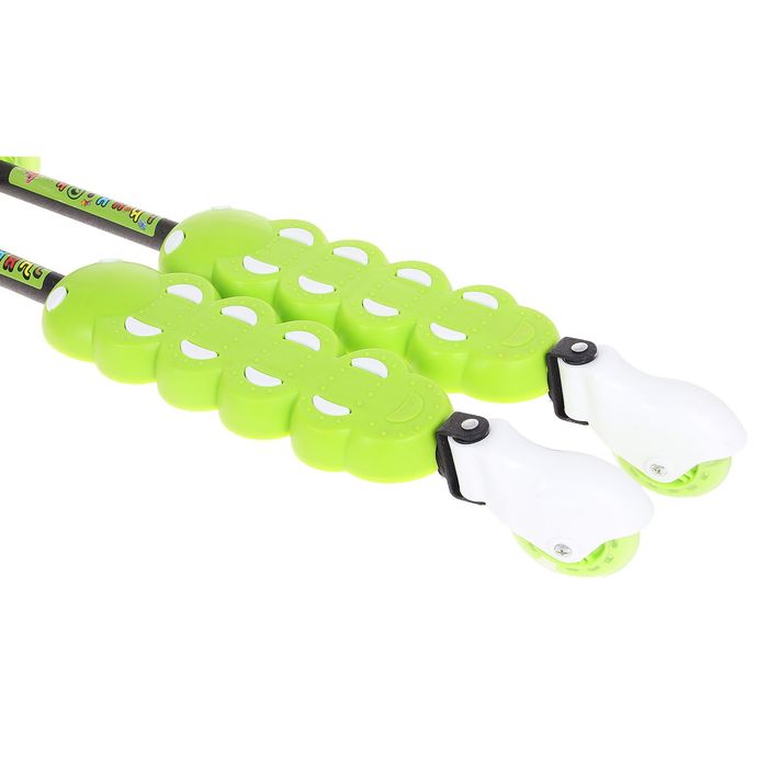 Самокат-тридер детский "Гусеничка", цвет зелёный