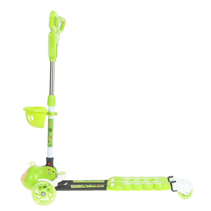 Самокат-тридер детский "Гусеничка", цвет зелёный