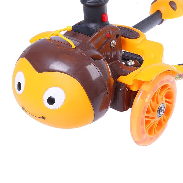 Самокат-тридер детский "Пчелка", цвет оранжевый