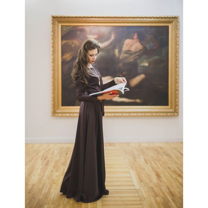 Платье женское, размер 42, рост 168 см, цвет шоколад (арт. 1580)