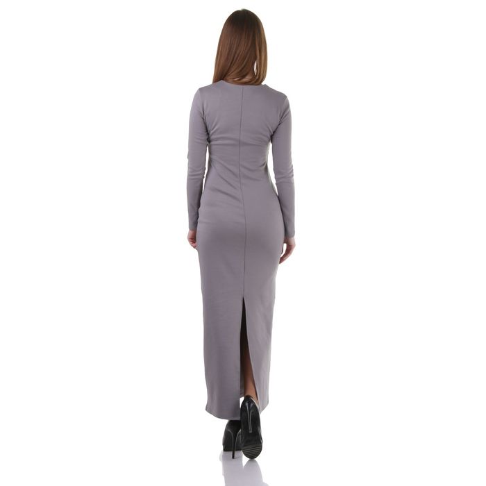 Платье женское, размер 44, рост 168 см, цвет светло-серый (арт. 1556)