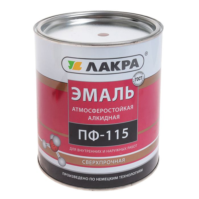 Эмаль ПФ-115  коричневая 2,8 кг