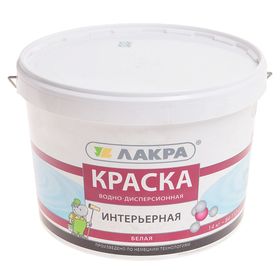 

Краска водно-дисперсионная ЛАКРА интерьерная 14,0кг