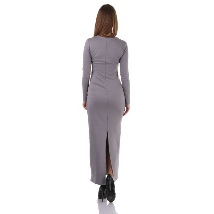 Платье женское, размер 48, рост 168 см, цвет светло-серый (арт. 1556)